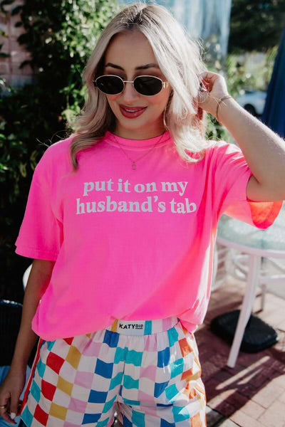 Put it on my husband tab T-shirt
