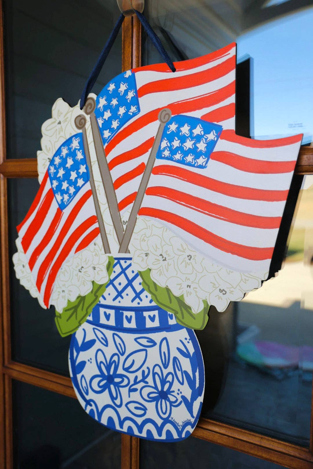 Chinoiserie Flags Doorhanger