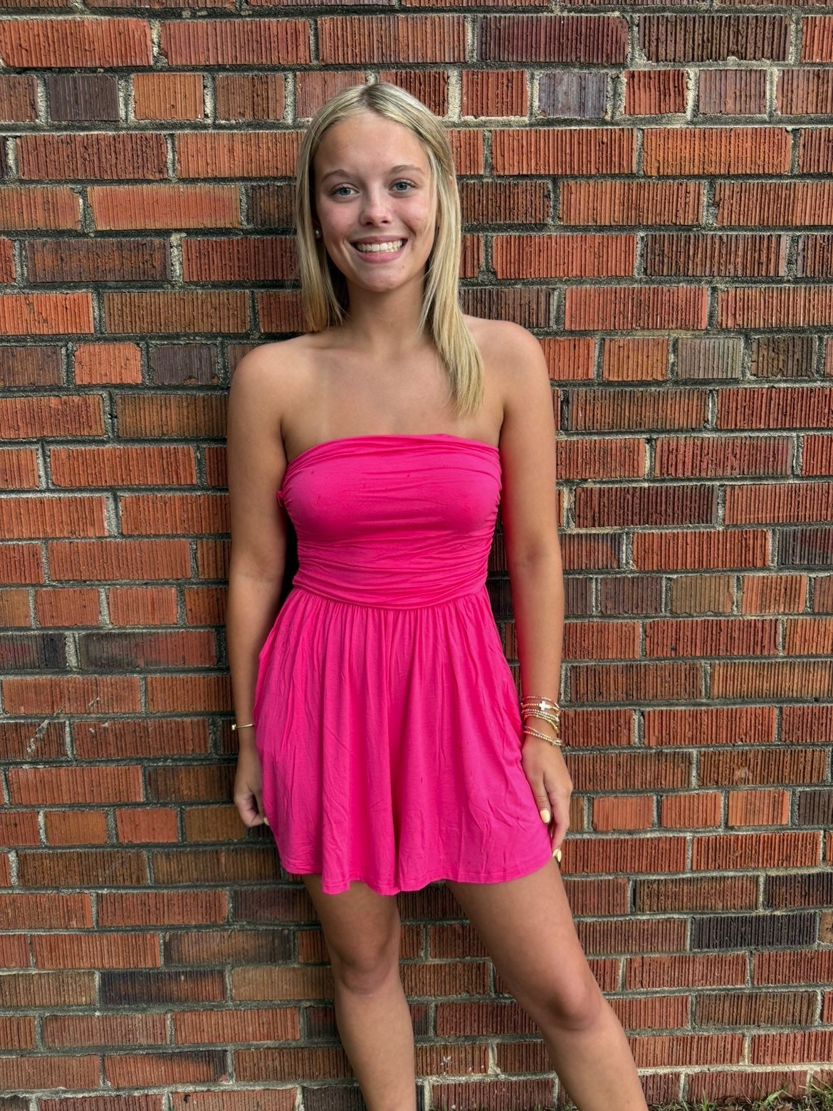 Double Layered Strapless Zenana Romper
