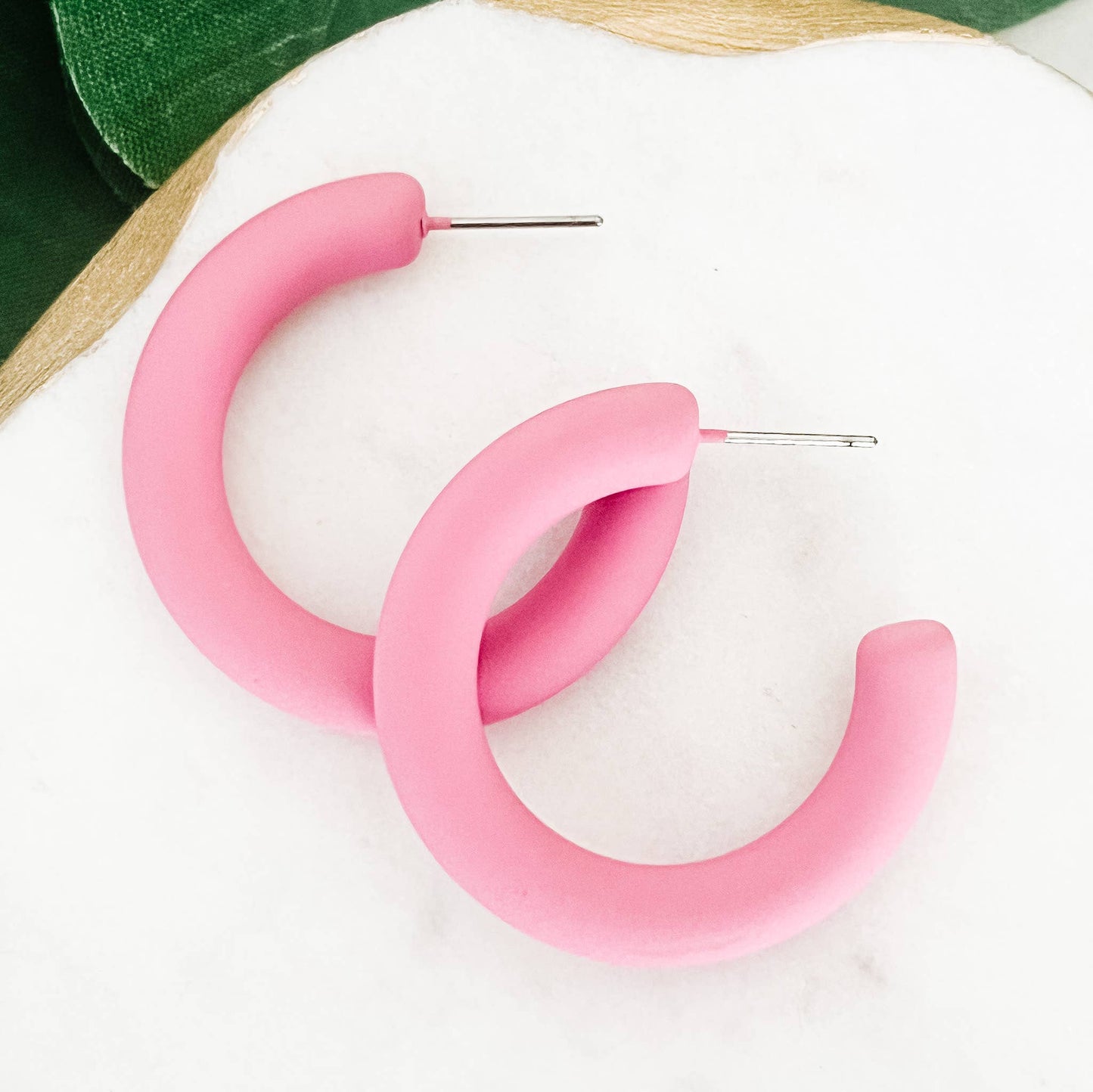 Pink Small Hoop